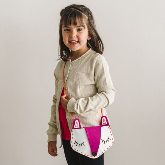 Kit da cucito per bambini per realizzare borsa a forma di Volpe